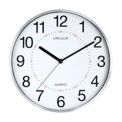 Unilux Clock Aria, Metal Grey