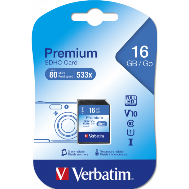 SDHC Card 16GB Class 10