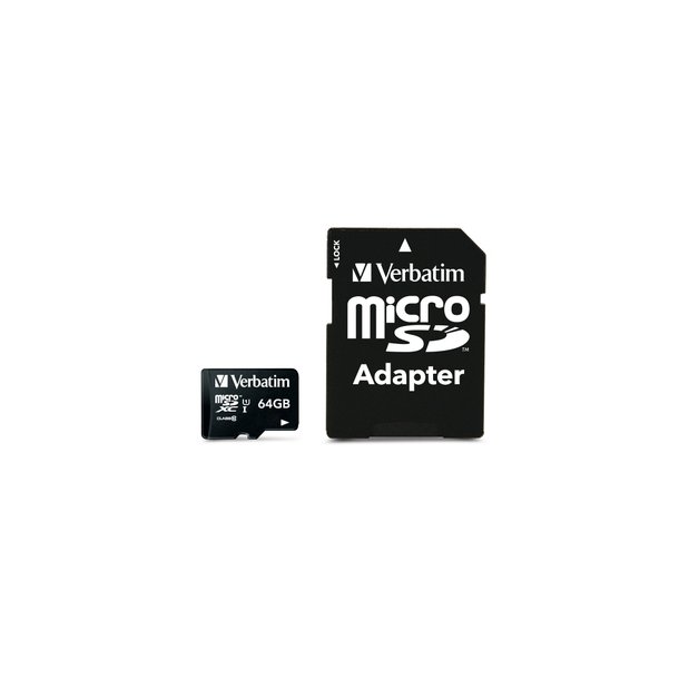 Micro SDXC Card 64GB Class 10 w/adaptor