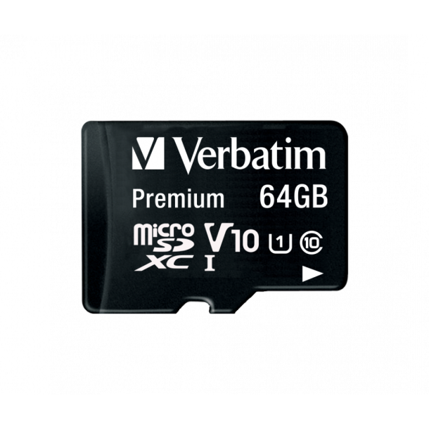 Micro SDXC Card 64GB Class 10 w/adaptor