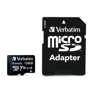 Micro SDXC Card 128GB Class 10 w/adaptor