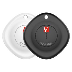 Verbatim My Finder Bluetooth Tracker, Black/White (2-pack)