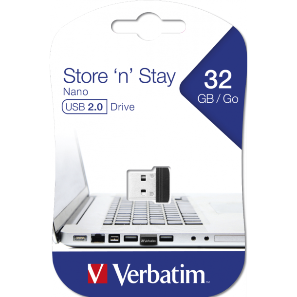 USB 2.0 Store N Stay Nano 32GB, Black