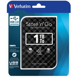 1TB Hard Drive 2,5'' Store &acute;N&acute; Go USB 3.0, Black (Gen.2)