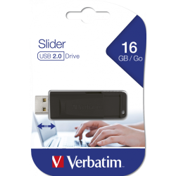 USB 2.0 Store N Go Slider 16GB, Black