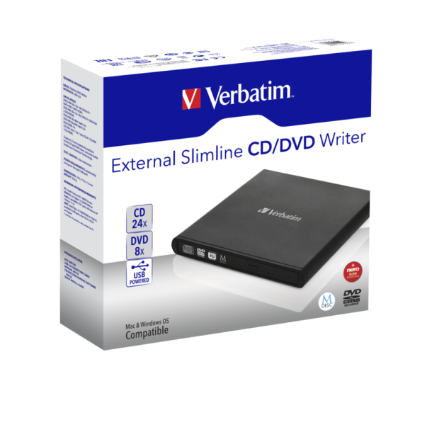 Mobile DVD rewriter USB 2.0, Black