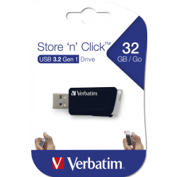 Store &acute;N&acute; Click USB Drive 32GB, Black