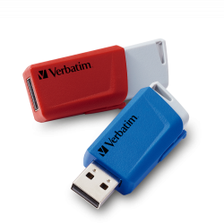 Store &acute;N&acute; Click USB Drive 32GB (2-pack) Red/Blue