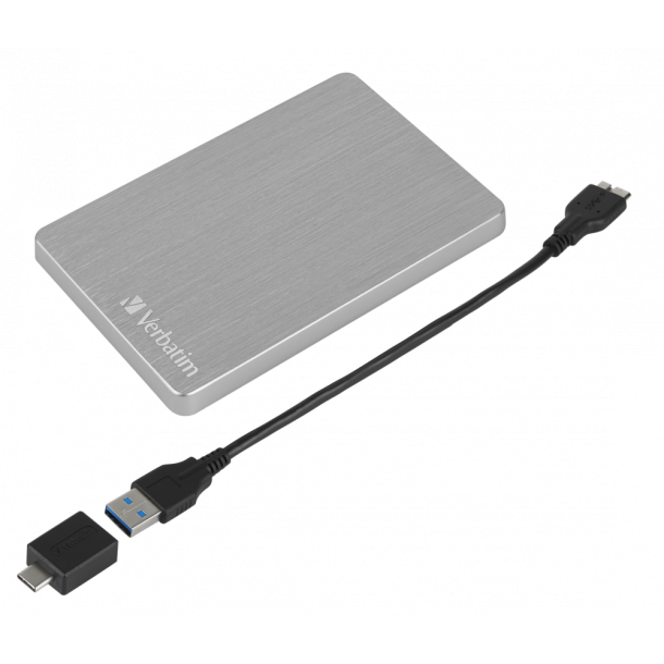 Store &acute;n&acute; Go ALU Slim 2.5 Ext. Hard Drive 1TB, Silver