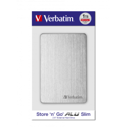 Store &acute;n&acute; Go ALU Slim 2.5 Ext. Hard Drive 1TB, Silver