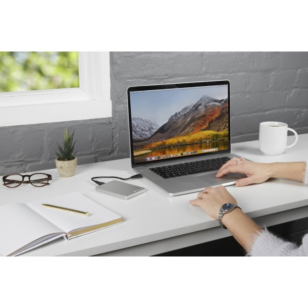 Store &acute;n&acute; Go ALU Slim 2.5 Ext. Hard Drive 1TB, Silver