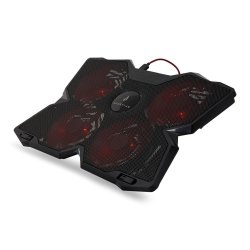 SUREFIRE Bora Gaming Laptop Cooling Pad, Red