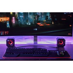 SUREFIRE Gator Eye Gaming Speakers, Red