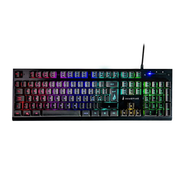 SUREFIRE KingPin X2 Metal Gaming RGB Keyboard QWERTY Nordic