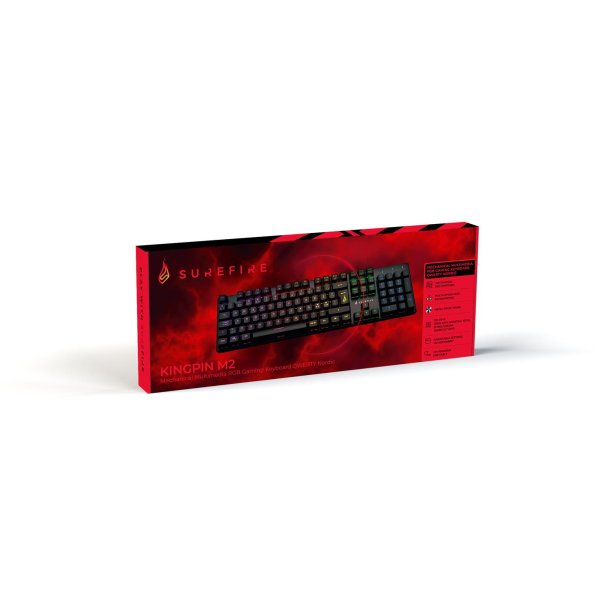 SUREFIRE KingPin M2 Mech. Gaming RGB Keyboard QWERTY Nordic