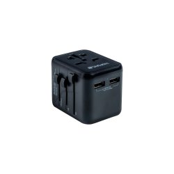 Universal Travel Adapter UTA-01 with 2xUSB Charger