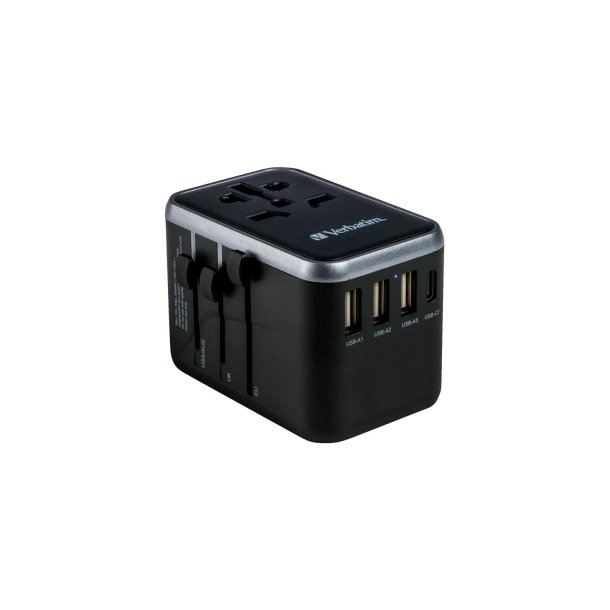Universal Travel Adapter UTA-04 PD61W/QC / 3xUSB / 2xType-C
