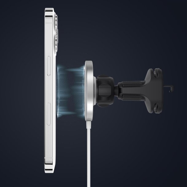 Aura Car - The Magnetic Wireless Charging Pad, White