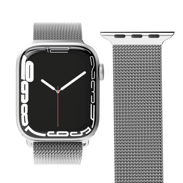 Milanese Loop Case 2 Band One 42/44/45/49 mm, Silver