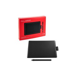 Wacom One Small Pen Tablet, Black/Red