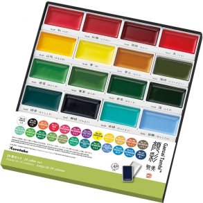 GANSAI TAMBI Aquarel 24 colour set