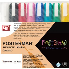 Marker ZIG Posterman 2mm 8/st