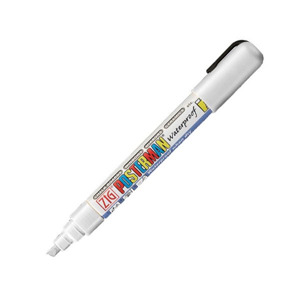 Marker ZIG Posterman 6mm hvid
