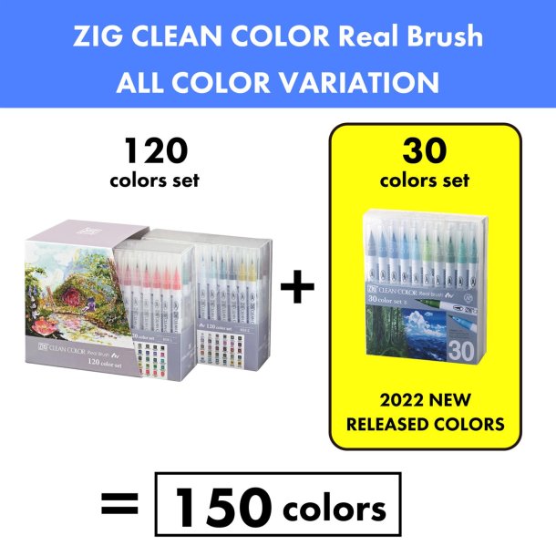 Zig Clean Color Pensel Pen St B m 30stk