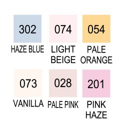 Zig Clean Color Pensel Pen St m. 6 stk Portrait colors