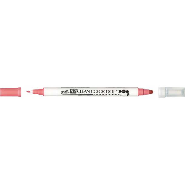 Zig Clean Color DOT Pen Salmon