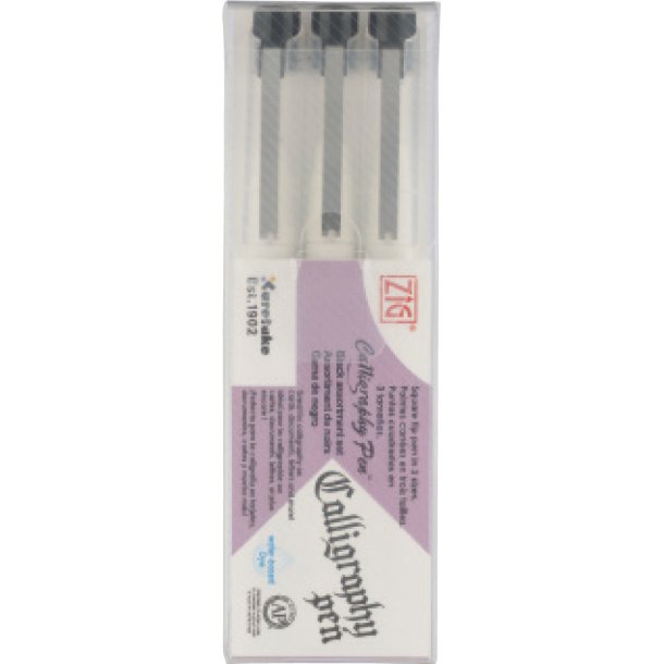 ZIG Kalligrafi Penne 3/st sort
